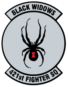 USAF 421st Fighter Squadron Self-adhesive Vinyl Decal - Picture 1 of 1