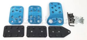 Fiat 500 Blue Aluminum Pedal Kit New - Picture 1 of 1
