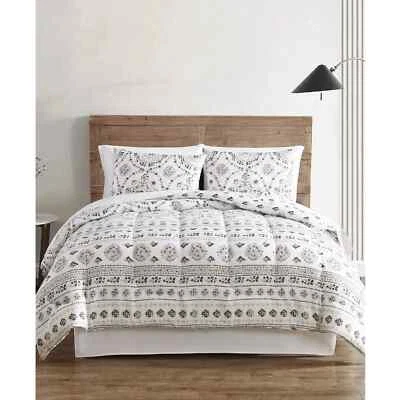 Hallmart Collectible 8-PC Aveline Reversible Full Comforter Set , GRY/WHT, FULL - Image 1 of 4