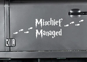 Mischief Managed Harry Potter Car Wall Door Decals Stickers - Picture 1 of 3