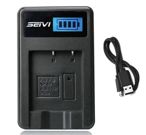 Battery Charger for Pentax Optio T10, T20, W10, W20, WP, WPi, X Digital Camera - Picture 1 of 19