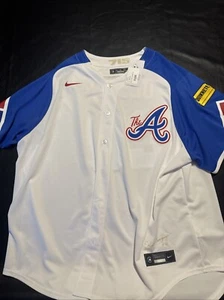 Braves Matt Olson Nike City Connect Jersey With Sponsor Patch 3XL New With Tags - Picture 1 of 5