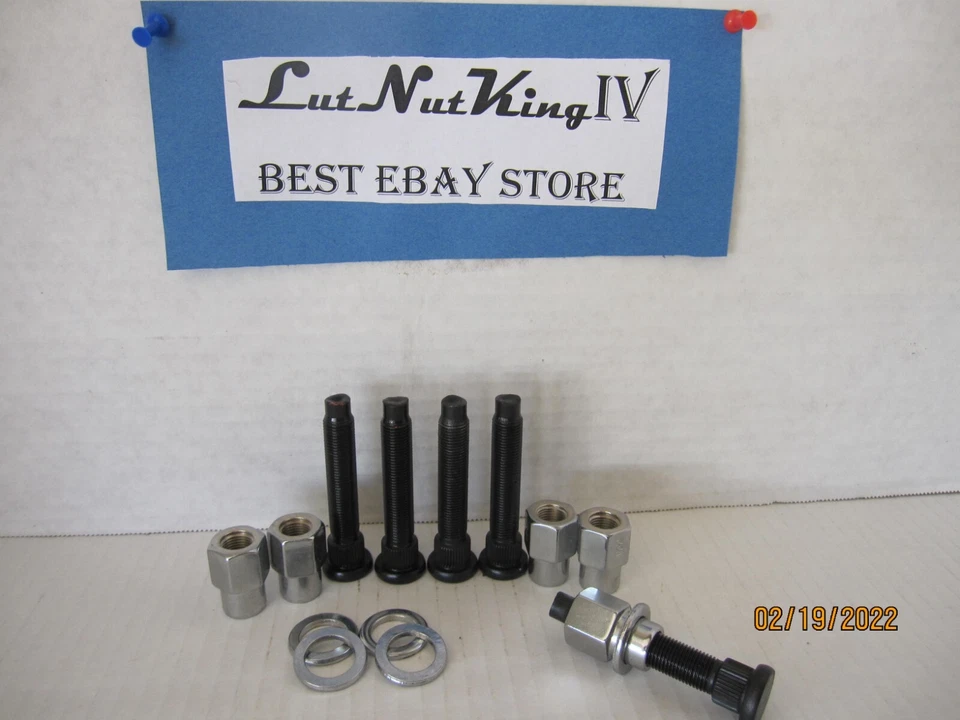 10 CONVO PRO CENTER LINE OPEN LUG NUTS ,10 MOROSO RACING STUDS 7/1620 KNURL .480 - Image 1 of 1