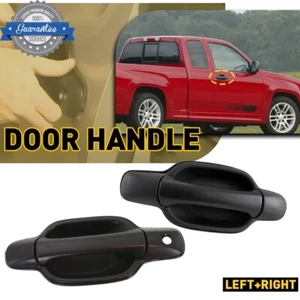 2PCS Front Exterior Door Handle Black For Chevy Colorado & GMC Canyon 2004-12 O - Picture 1 of 10