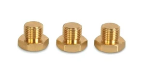 PrecisionGeek - Sechskant Blindstopfen - M10 x 1 - metrisches Außengewinde - Messing 3 Stück - Bild 1 von 2