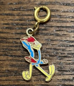 Dije Road Runner Vintage Looney Tunes Warner Brothers Inc Esmalte Tono Dorado - Imagen 1 de 10