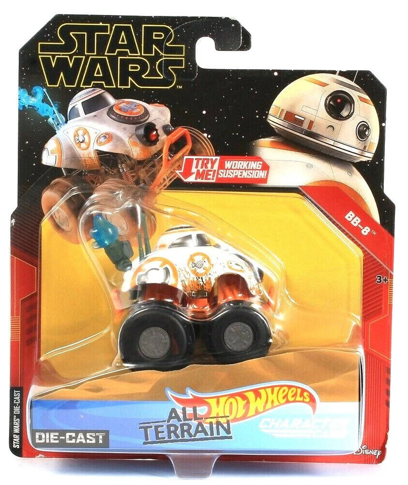 Coches fundidos a presión todo terreno Mattel Hot Wheels Star Wars BB-8 personajes 1 cuenta Foto 1 de 1