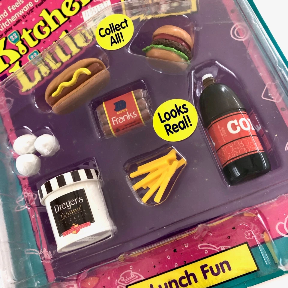Tyco Kitchen Littles LUNCH FUN - Barbie Play Food - 1995 - New in Package - Image 1 of 4