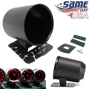 2'' 52mm Universal Single Black Gauge Pod Mount Holder - 3" Deep - Fast USA SHIP - Picture 1 of 3