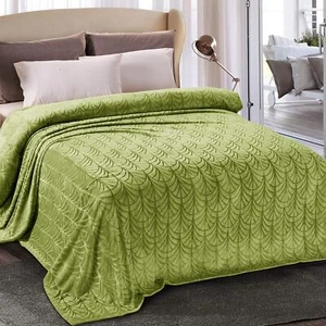 Flannel Fleece Queen Size Blanket for Bed Soft Fluffy Velvet Bedspread Coverl... - Picture 1 of 8