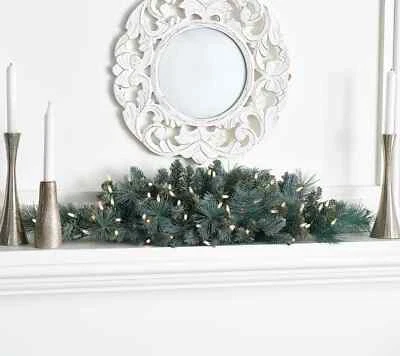 Bethlehem Lights 36" Overlit Swag w/ Color Flip LEDs Blue Spruce Holiday Decor - Image 1 of 4