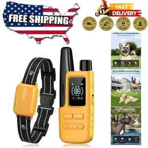 Lightweight Dog Shock Collar with Dual Remote & 4200FT Range - Safe & Effective - Picture 1 of 9