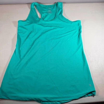 Danskin NOW Tank Top Womens M Aqua Racerback Sleeveless Dri-More Athletic  - Image 1 of 4