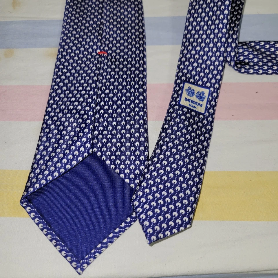 NUEVA CORBATA DE SEDA BATTISTONI ROMA $160 PARA HOMBRE HECHA EN ITALIA Foto 1 de 4