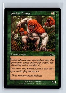 SIMIAN GRUNTS – MTG Magic the Gathering Card – Urza's Legacy – Common - Picture 1 of 6