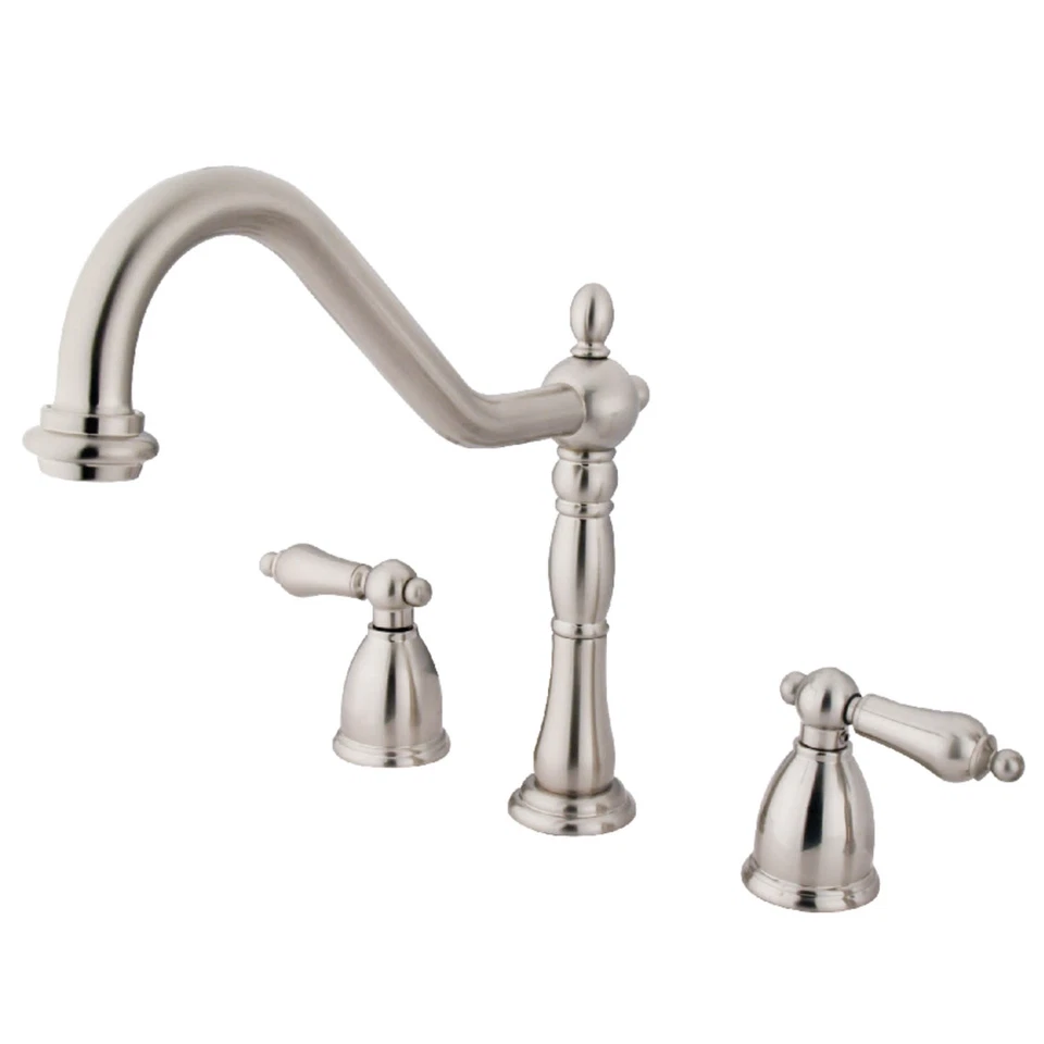 Cocina amplia Kingston Brass KB179.ALLS Heritage 1,8 GPM - Níquel Foto 1 de 1