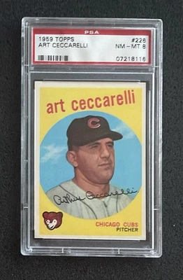 1959 Topps - #226 Art Ceccarelli - PSA 8 - Image 1 of 2