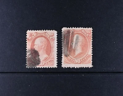 USA Scott # O92-O93 F-VF Used War Dept. Officials  Stamps Cat $72 - Image 1 of 2