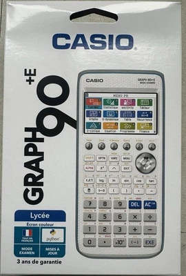 Calculatrice Graphique Casio Graph 90+E Python Mode Examen intégré  Neuve - Photo 1/2