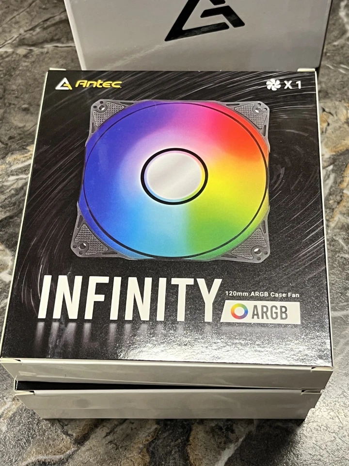 Antec RGB Fans 120mm, RGB Case Fans, PC Fans, 3-pin 5V Addressable RGB Fans, Inf - Image 1 of 4