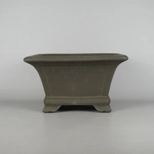 Tokoname Yamaaki Shosen Bonsai Topf 31cm eckig unglasiert Schlammart Japan gebraucht - Bild 1 von 8