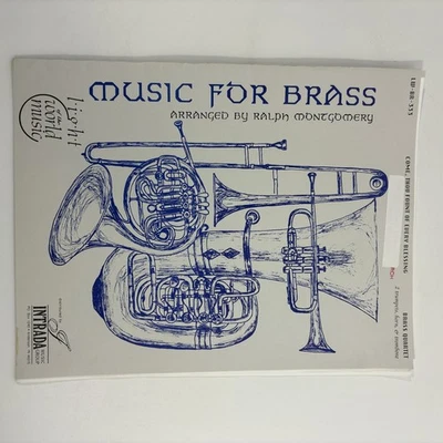 Come Thou Fount of Every Blessing Brass Quartet Score and Parts Montgomery Hymn - Image 1 of 4
