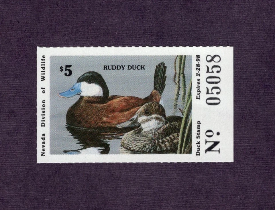 NV19 - Nevada State Duck Stamp.  1997 Single.  MNH. OG. - Image 1 of 1