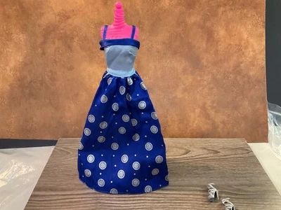 Mattel Barbie Doll Clothes  Multicolor  Gown Long Dress & Shoes Set Lot - Image 1 of 4