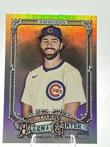 Retrato plateado paralelo #52 Topps Allen & Ginter 2025 Dansby Swanson, Chicago C - Imagen 1 de 2