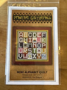 Primitive Gatherings MINI ALPHABET QUILT Pattern - Picture 1 of 3