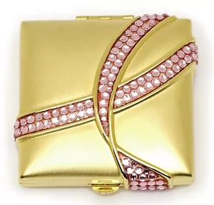 Estee Lauder Perfume Powder Compact - Breast Cancer "Pink Ribbon Square" - Picture 1 of 1