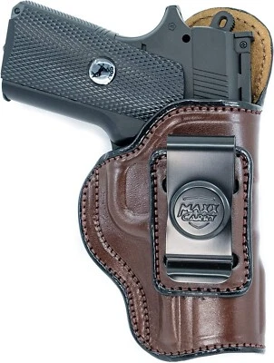 Max Carry Brown Leather IWB Gun Holster for Kimber Ultra Carry II/2 - Image 1 of 4
