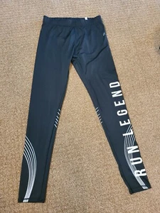 Mint H&M Boys Youth Athletic Sport Black Tights Size 12-14y "Run Legend" - Picture 1 of 4