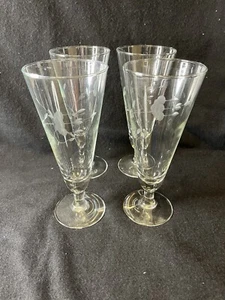 Vintage Princess House Heritage #442 Parfait/Pilsner Crystal Set of 4 - Picture 1 of 5
