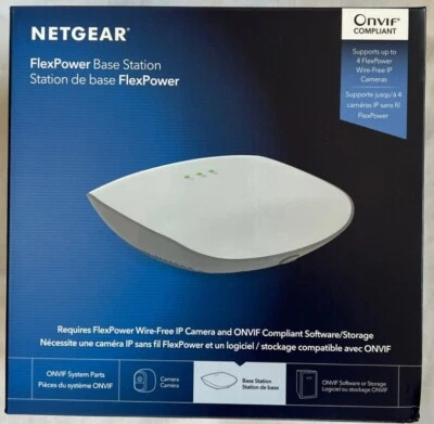 NEW Netgear Flexpower Wire-Free Onvif IP Camera Base Station VNB4000-111PAS - Image 1 of 4