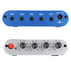 Mini Stereo Mixer 4 in 1 Out Volume Adjustment 3.5mm Sound Selector Amplifier