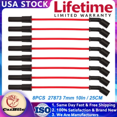 Juego de cables de bujía 27873 para camioneta Chevrolet Camaro Avalanche Cadillac CTS GMC Foto 1 de 4