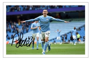 PHIL FODEN Autografo Firmata FOTO Firma Fan Stampa Regalo MANCHESTER CITY - Foto 1 di 1