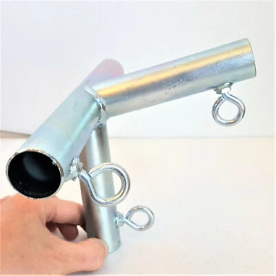 Toldo de pico bajo ángulo de borde de 4 vías inclinado a cochera de patio (FW4i) 1 5/8" Foto 1 de 2