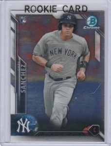 GARY SANCHEZ ROOKIE CARD Yankees 2016 BOWMAN CHROME BASEBALL RC New York Star! - Picture 1 of 2
