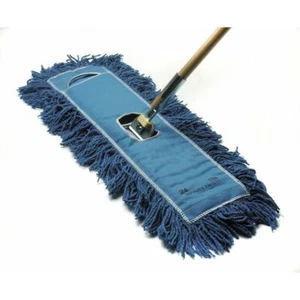 HUBERT® Dust Mop with Blue Cotton Yarn - 36"W - Picture 1 of 3