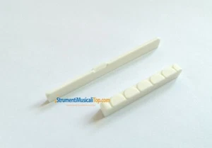 Ponte e Capotasto in Osso Chitarra Classica TOP Quality - Spedizione Tracciata - Foto 1 di 1
