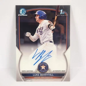 Luke Berryhill AUTO 2023 1st Bowman Chrome Prospect Autographs #CPA-LBL On Card - Picture 1 of 2