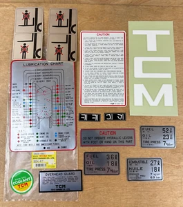 TCM Decal Kit 23659-19911 Forklift Original Japan Sticker Logo Caution Fuel OEM - Picture 1 of 9
