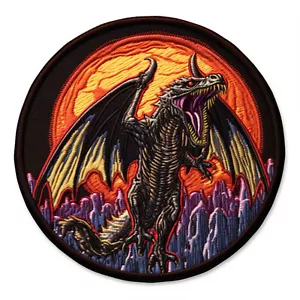 Kaiju Monster Patch Iron-on Applique Creature Badge Monsterverse Dragon Manga - Picture 1 of 12