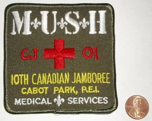 BSA BSC 2001 CABOT PARK 10TH CANADIAN JAMBOREE MEDICAL CONTINGENT POCKET PATCH - Picture 1 of 4