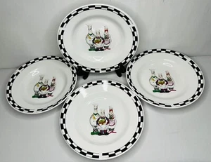 Set of 4 Trisa Stoneware Three Chubby Chefs Salad Bowls - Picture 1 of 3