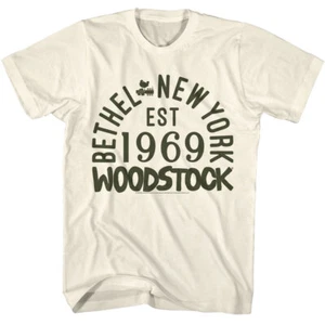 Woodstock Bethel New York 1969 Men's T Shirt Rock & Soul Music Merch - Picture 1 of 3