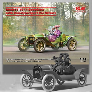 ICM MODEL T 1913 SPEEDSTER CON DRIVER MODEL KIT 24026 - Foto 1 di 3
