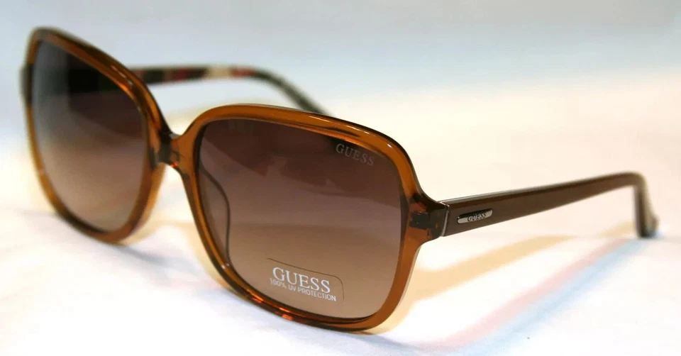 Gafas de sol Guess para mujer GU7382-47F-60 marrón cuadradas NUEVAS auténticas 100 % UV Foto 1 de 4